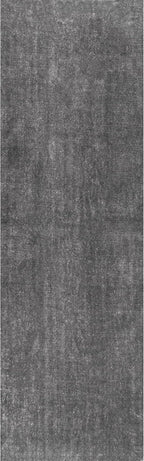 nuLOOM 2' x 6' Cozy Plush Area Rug, Machine Washable, Non-Slip, Soft Fluffy Shag Carpet for Living Room Bedroom Kids Room Nursery Home Decor, Loni Grey