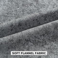 FUTEI Dark Grey Flannel Throw Pillow Covers 12x20 Inch Set of 2,Soft Dimensional Textured Lumbar Pillow Cases,Modern Home Decor for Couch Living Room