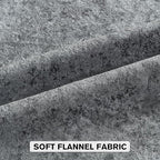 FUTEI Dark Grey Flannel Throw Pillow Covers 12x20 Inch Set of 2,Soft Dimensional Textured Lumbar Pillow Cases,Modern Home Decor for Couch Living Room