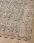 Loloi Angela Rose Aubrey Collection AUB-02 Aqua/Sand 2'-6" x 9'-6", .19" Pile Height, Runner Rug