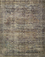 Loloi Amber Lewis Morgan Collection MOG-05 Spice/Lagoon 8'-3" x 11'-3" 38" Thick Area Rug feat. CloudPile, Neutral, Room Décor, Vintage Inspired, Livingroom, Bedroom, Dining Area