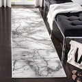 SAFAVIEH Craft Collection Runner Rug - 2'3" x 14', Grey & Silver, Modern Abstract Design, Non-Shedding & Easy Care, Ideal for High Traffic Areas in Living Room, Bedroom (CFT877G)