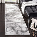SAFAVIEH Craft Collection Runner Rug - 2'3" x 6', Grey & Silver, Modern Abstract Design, Non-Shedding & Easy Care, Ideal for High Traffic Areas in Living Room, Bedroom (CFT877G)