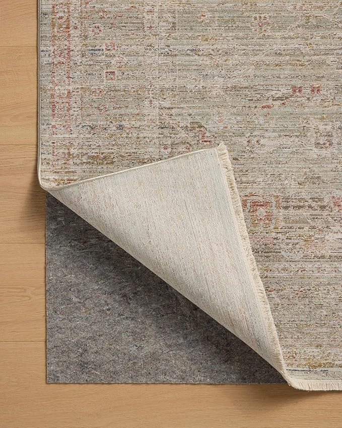 Loloi Chris Loves Julia Ida Collection IDA-05 Spa/Sunrise 6'-3" x 9'-4", .19" Pile Height, Area Rug