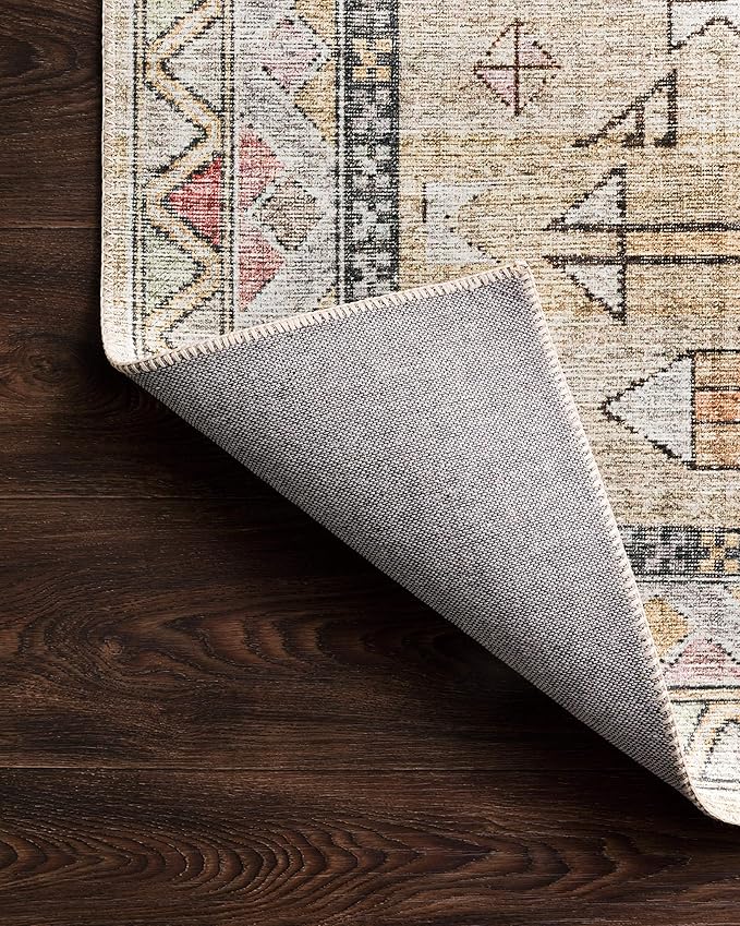 Loloi Skye Collection SKY-04 Gold/Blush 2'-0" x 5'-0" Accent Rug