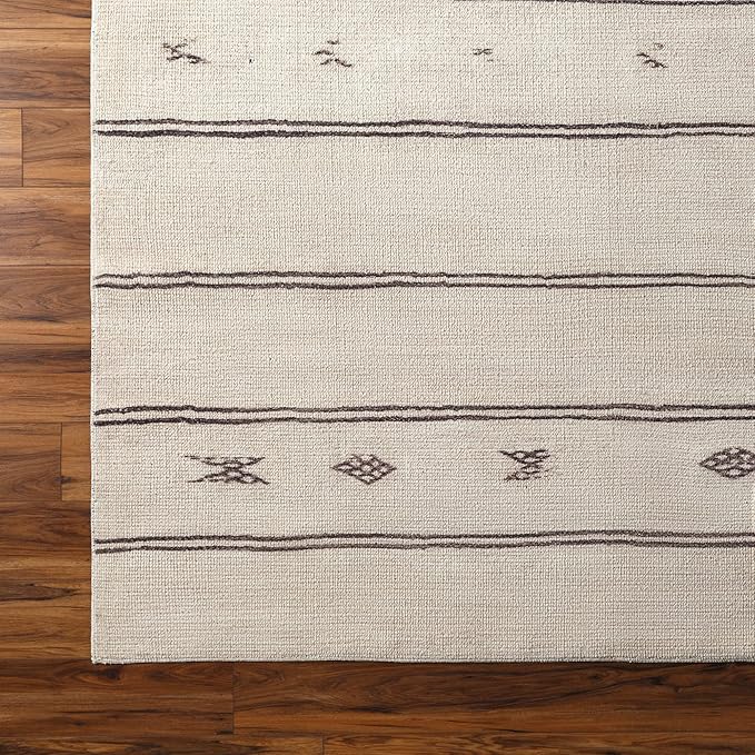 Livabliss x Becki Owens Rivi Moroccan Area Rug , 3'11" x 5'7", Ivory/Black
