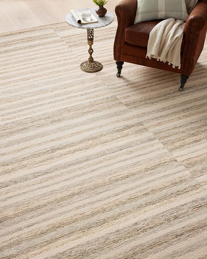 Loloi Chris Loves Julia Chris Collection CHR-03 Ivory/Clay 7'-9'' x 9'-9'', .50" Pile Height, Area Rug