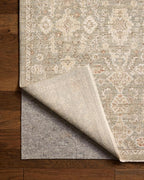 Loloi Chris Loves Julia Palma Collection PLM-03 Lagoon/Natural 6'-3" x 9'-6" Area Rug Vintage Style Boho Living Room Bedroom Carpet