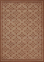Loloi Chris Loves Julia Judy Collection JUD-07 Natural/Spice 3'-6" x 5'-6" Accent Rug