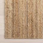 nuLOOM 2x8 Rigo Jute Hand Woven Area Rug, Natural, Solid Farmhouse Design, Natural Fiber, For Bedroom, Living Room, Dining Room, Hallway, Office, Kitchen, Entryway