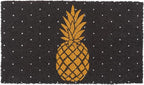 KAF Home Coir Doormat with Heavy-Duty, Weather Resistant, Non-Slip PVC Backing | 17 by 30 Inches, 0.6 Inch Pile Height | Perfect for Indoor and Outdoor Use (Pineapple)