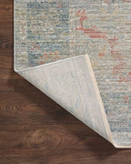 Loloi Magnolia Home by Joanna Gaines Millie Collection MIE-04 Slate/Multi 2'-3" x 3'-10", .25" Pile Height, Accent Rug