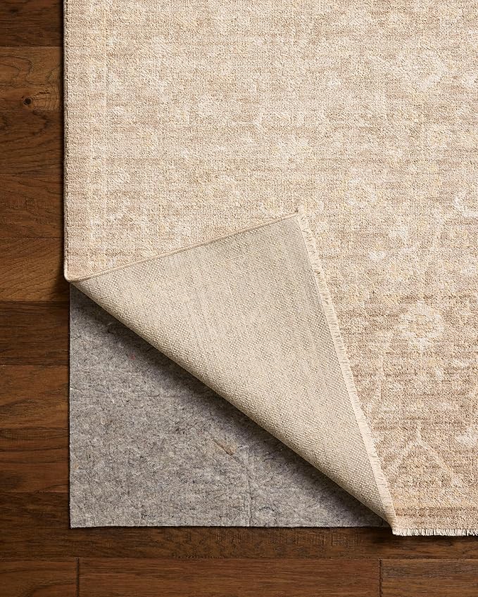Loloi Chris Loves Julia Palma Collection PLM-01 Bark/Natural 2'-7" x 10'-0" Runner Rug Vintage Style Boho Living Room Bedroom Carpet