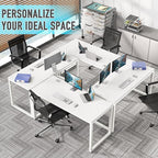 SHW 48-Inch Commercial-Grade Office Computer Desk, White