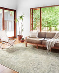 Loloi Skye Collection SKY-14 Natural/Sage 8'-0" x 8'-0" Round Area Rug