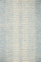 Loloi Chris Loves Julia Chris Collection CHR-01 Ivory/Denim 3'-6'' x 5'-6'', .50" Pile Height, Accent Rug