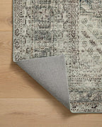 Loloi Magnolia Home by Joanna Gaines Sinclair Collection SIN-04 Natural/Sage 2'-3" x 7'-6", .25" Pile Height, Machine Washable, Runner Rug