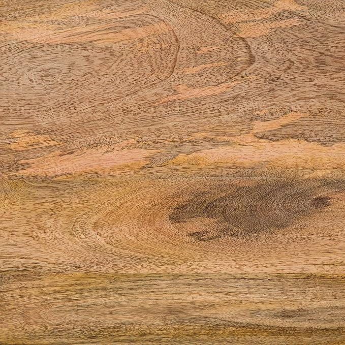 SIMPLIHOME Selma Contemporary 20 Inch Wide Metal and Wood Accent Side Table in Natural, Gold, For the Living Room and Bedroom