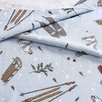 Eddie Bauer - Twin Sheets, Cotton Flannel Bedding Set, Brushed For Extra Softness, Cozy Home Decor (Snow Days, Twin)