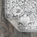 JONATHAN Y Modern Vintage Medallion Light Gray Indoor Area Rug, 12x18, Country, Floral, Easy-Cleaning for Living Room, Bedroom, Kitchen, Pet Friendly, Non-Shedding (MDP100A-18)