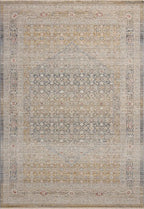 Loloi Chris Loves Julia Ida Collection IDA-02 Stone/Gold 9'-3" x 13'-1", .19" Pile Height, Area Rug