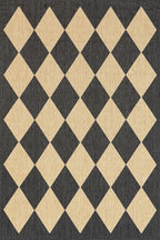nuLOOM 4' x 6' Outdoor Performance Area Rug, Stain Resistant, Weather Resistant, High Traffic, Patio, Balcony, Outside, Sabina Dark Grey