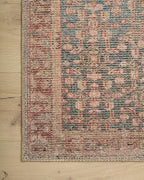 Loloi Angela Rose Aubrey Collection AUB-04 Blue/Terracotta 3'-9" x 5'-6", .19" Pile Height, Accent Rug