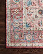 Loloi Skye Collection SKY-05 Brick/Ocean 6'-0" x 6'-0" Round Area Rug