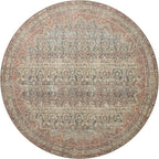 Loloi Angela Rose Aubrey Collection AUB-03 Ocean/Spice 2'-6" x 12'-0", .19" Pile Height, Runner Rug