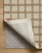 Loloi Magnolia Home by Joanna Gaines Waylon Collection WAY-02 Natural/Rust 2'-6" x 9'-9" Runner Rug