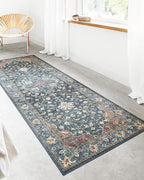 Loloi Skye Collection SKY-08 Denim/Brick 7' x 9' Oval Area Rug