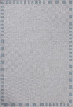 Loloi Amber Lewis Topanga Collection TOP-07 Silver/Blue 7'-10" x 10' Indoor/Outdoor Area Rug