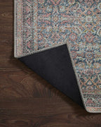 Loloi Adrian Collection ADR-04 Denim/Multi 2'-3" x 3'-9", .19" Thick Accent Rug