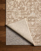 Loloi Chris Loves Julia Palma Collection PLM-09 Brown/Earth 5'-3" x 7'-6" Fringe Area Rug Vintage Style Boho Living Room Bedroom Carpet
