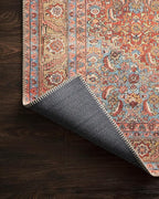 Loloi Loren Collection LQ-06 Red/Multi 3'-6" x 5'-6" Accent Rug