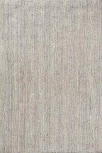 nuLOOM 5x8 Rigo Jute Hand Woven Area Rug, Grey, Solid Farmhouse Design, Natural Fiber, For Bedroom, Living Room, Dining Room, Hallway, Office, Kitchen, Entryway