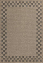 Loloi Chris Loves Julia Providence Collection PRC-01 Natural/Charcoal 7'-6" x 10', .12" Pile Height, Indoor/Outdoor Area Rug