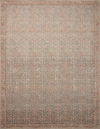 Loloi Angela Rose Aubrey Collection AUB-04 Blue/Terracotta 3'-9" x 5'-6", .19" Pile Height, Accent Rug