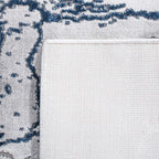 SAFAVIEH Craft Collection Area Rug - 5'3" Square, Ivory Grey & Blue, Modern Abstract Design, Non-Shedding & Easy Care, Ideal for High Traffic Areas in Living Room, Bedroom (CFT877M)