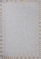 Loloi Amber Lewis Topanga Collection TOP-08 Silver/Natural 5'-3" x 7'-6" Indoor/Outdoor Area Rug