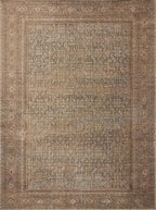 Loloi Amber Lewis Cambria Collection CBR-07 Ocean/Bark 7'-6" x 9'-6" Area Rug Jute, Neutral, Vintage Style, Antique Tone, Living, Bedroom, Dining, Carpet