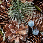 Christopher Knight Home Tabletop Christmas Tree, Natural + White + Glitter