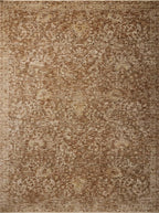 Loloi Magnolia Home by Joanna Gaines Junie Collection JUE-01 Clay/Natural 7'-10" x 7'-10", .38" Pile Height, Round Area Rug