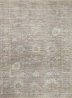 Loloi Magnolia Home by Joanna Gaines Millie Collection MIE-05 Stone/Natural 7'-10" x 10', .25" Pile Height, Area Rug