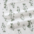 Eddie Bauer - Twin Sheets, Cotton Flannel Bedding Set, Brushed For Extra Softness, Cozy Home Decor (School of Fish, Twin)
