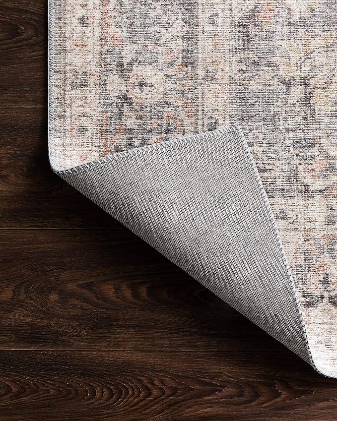 Loloi II Skye Collection SKY-01 Grey/Apricot 2'-6" x 7'-6" Runner Rug