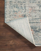 Loloi Magnolia Home by Joanna Gaines Millie Collection MIE-01 Blue/Multi 11'-6" x 15'-7", .25" Pile Height, Area Rug