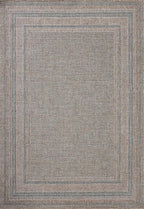 Loloi Amber Lewis Topanga Collection TOP-05 Natural/Teal 3'-11" x 5'-11" Indoor/Outdoor Accent Rug