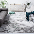 SAFAVIEH Craft Collection Area Rug - 10' Square, Grey & Green, Modern Abstract Design, Non-Shedding & Easy Care, Ideal for High Traffic Areas in Living Room, Bedroom (CFT877Y)