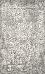 SAFAVIEH Evoke Collection 3' x 5' Grey/Ivory EVK256D Oriental Distressed Non-Shedding Living Room Bedroom Accent Rug
